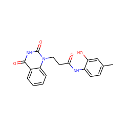 Cc1ccc(NC(=O)CCn2c(=O)[nH]c(=O)c3ccccc32)c(O)c1 ZINC000012902495