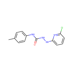 Cc1ccc(NC(=O)NNc2cccc(Cl)n2)cc1 ZINC000000480144