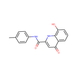 Cc1ccc(NC(=O)c2cc(=O)c3cccc(O)c3[nH]2)cc1 ZINC000073197096