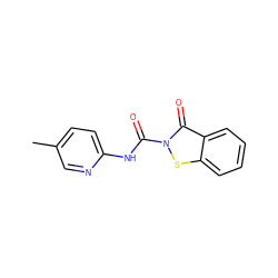 Cc1ccc(NC(=O)n2sc3ccccc3c2=O)nc1 ZINC000169311114