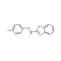 Cc1ccc(NC(=S)c2nc3ccccc3[nH]2)cc1 ZINC000013102149