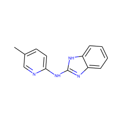 Cc1ccc(Nc2nc3ccccc3[nH]2)nc1 ZINC000000988330