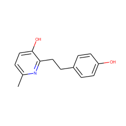 Cc1ccc(O)c(CCc2ccc(O)cc2)n1 ZINC000000186296