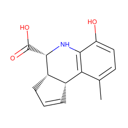 Cc1ccc(O)c2c1[C@@H]1C=CC[C@@H]1[C@H](C(=O)O)N2 ZINC000062241698