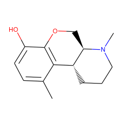 Cc1ccc(O)c2c1[C@H]1CCCN(C)[C@@H]1CO2 ZINC000027847808