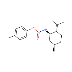 Cc1ccc(OC(=O)N[C@@H]2C[C@H](C)CC[C@H]2C(C)C)cc1 ZINC000049088073