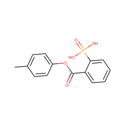 Cc1ccc(OC(=O)c2ccccc2P(=O)(O)O)cc1 ZINC000004187107