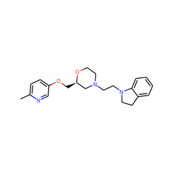 Cc1ccc(OC[C@@H]2CN(CCN3CCc4ccccc43)CCO2)cn1 ZINC000205505307