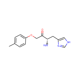 Cc1ccc(OCC(=O)[C@@H](N)Cc2c[nH]cn2)cc1 ZINC000169321759