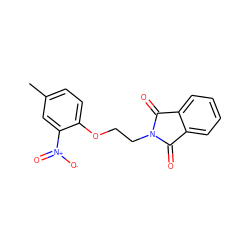 Cc1ccc(OCCN2C(=O)c3ccccc3C2=O)c([N+](=O)[O-])c1 ZINC000000342398