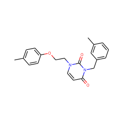 Cc1ccc(OCCn2ccc(=O)n(Cc3cccc(C)c3)c2=O)cc1 ZINC000095590795