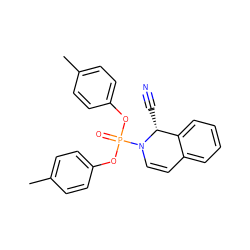 Cc1ccc(OP(=O)(Oc2ccc(C)cc2)N2C=Cc3ccccc3[C@H]2C#N)cc1 ZINC000003954353