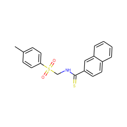 Cc1ccc(S(=O)(=O)CNC(=S)c2ccc3ccccc3c2)cc1 ZINC000008680955