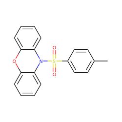 Cc1ccc(S(=O)(=O)N2c3ccccc3Oc3ccccc32)cc1 ZINC000003191166