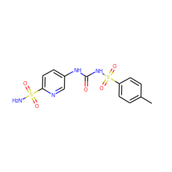 Cc1ccc(S(=O)(=O)NC(=O)Nc2ccc(S(N)(=O)=O)nc2)cc1 ZINC000098209168