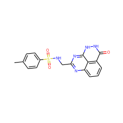 Cc1ccc(S(=O)(=O)NCc2nc3cccc4c(=O)[nH][nH]c(n2)c34)cc1 ZINC000059281531