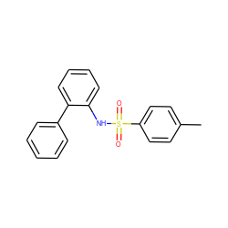 Cc1ccc(S(=O)(=O)Nc2ccccc2-c2ccccc2)cc1 ZINC000000333714