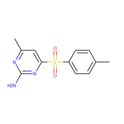 Cc1ccc(S(=O)(=O)c2cc(C)nc(N)n2)cc1 ZINC000002562056