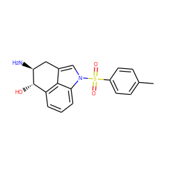 Cc1ccc(S(=O)(=O)n2cc3c4c(cccc42)[C@H](O)[C@@H](N)C3)cc1 ZINC000026721647