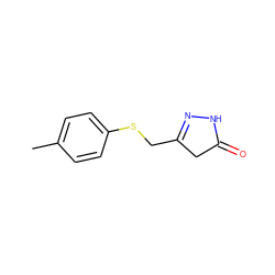 Cc1ccc(SCC2=NNC(=O)C2)cc1 ZINC000100127862