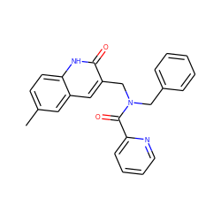 Cc1ccc2[nH]c(=O)c(CN(Cc3ccccc3)C(=O)c3ccccn3)cc2c1 ZINC000066166871