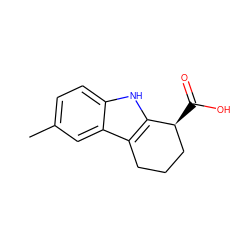 Cc1ccc2[nH]c3c(c2c1)CCC[C@@H]3C(=O)O ZINC000003683849