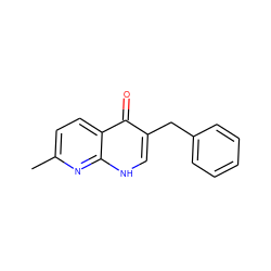 Cc1ccc2c(=O)c(Cc3ccccc3)c[nH]c2n1 ZINC000028527026