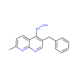 Cc1ccc2c(NN)c(Cc3ccccc3)cnc2n1 ZINC000028523445