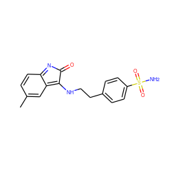 Cc1ccc2c(c1)=C(NCCc1ccc(S(N)(=O)=O)cc1)C(=O)N=2 ZINC001772637258