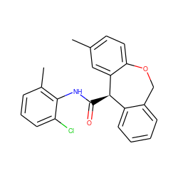 Cc1ccc2c(c1)[C@H](C(=O)Nc1c(C)cccc1Cl)c1ccccc1CO2 ZINC000013735170