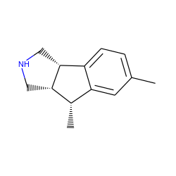 Cc1ccc2c(c1)[C@H](C)[C@@H]1CNC[C@H]21 ZINC000036270577