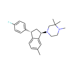 Cc1ccc2c(c1)[C@H](N1CCN(C)C(C)(C)C1)C[C@H]2c1ccc(F)cc1 ZINC000022938062