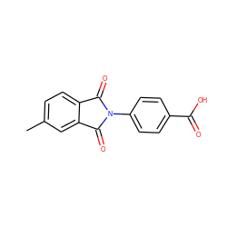 Cc1ccc2c(c1)C(=O)N(c1ccc(C(=O)O)cc1)C2=O ZINC000000984372