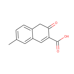 Cc1ccc2c(c1)C=C(C(=O)O)C(=O)C2 ZINC000027199578