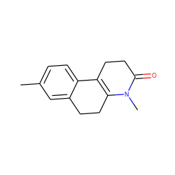 Cc1ccc2c(c1)CCC1=C2CCC(=O)N1C ZINC000000005664