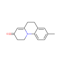 Cc1ccc2c(c1)CCC1=CC(=O)CCN12 ZINC000000022618