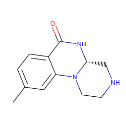 Cc1ccc2c(c1)N1CCNC[C@H]1NC2=O ZINC000035904801