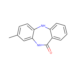 Cc1ccc2c(c1)NC(=O)c1ccccc1N2 ZINC000063298372