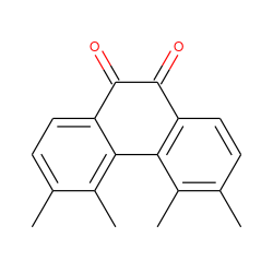 Cc1ccc2c(c1C)-c1c(ccc(C)c1C)C(=O)C2=O ZINC000001722241