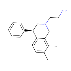 Cc1ccc2c(c1C)CN(CCN)C[C@@H]2c1ccccc1 ZINC000036184649