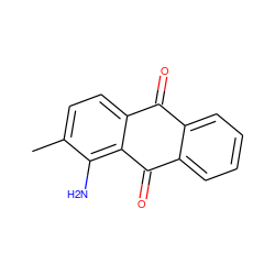 Cc1ccc2c(c1N)C(=O)c1ccccc1C2=O ZINC000003873990