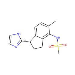 Cc1ccc2c(c1NS(C)(=O)=O)CC[C@@H]2c1ncc[nH]1 ZINC000029046258