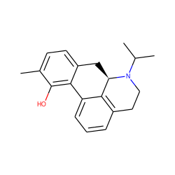 Cc1ccc2c(c1O)-c1cccc3c1[C@@H](C2)N(C(C)C)CC3 ZINC000013757610