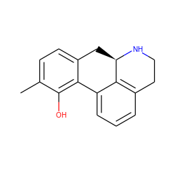 Cc1ccc2c(c1O)-c1cccc3c1[C@@H](C2)NCC3 ZINC000013757608