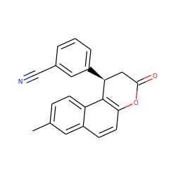 Cc1ccc2c3c(ccc2c1)OC(=O)C[C@@H]3c1cccc(C#N)c1 ZINC000029151425