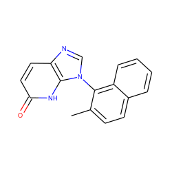 Cc1ccc2ccccc2c1-n1cnc2ccc(=O)[nH]c21 ZINC000118267040