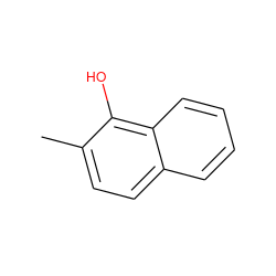 Cc1ccc2ccccc2c1O ZINC000001594725