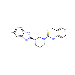 Cc1ccc2nc([C@@H]3CCCN(C(=S)Nc4ccccc4C)C3)[nH]c2c1 ZINC000013471848