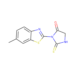 Cc1ccc2nc(N3C(=O)CNC3=S)sc2c1 ZINC000000473443