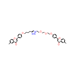 Cc1ccc2oc(-c3ccc(OCCCCc4cn(CCOCCOCCOc5ccc(-c6cc(=O)c7cc(C)ccc7o6)cc5)nn4)cc3)cc(=O)c2c1 ZINC000222480173